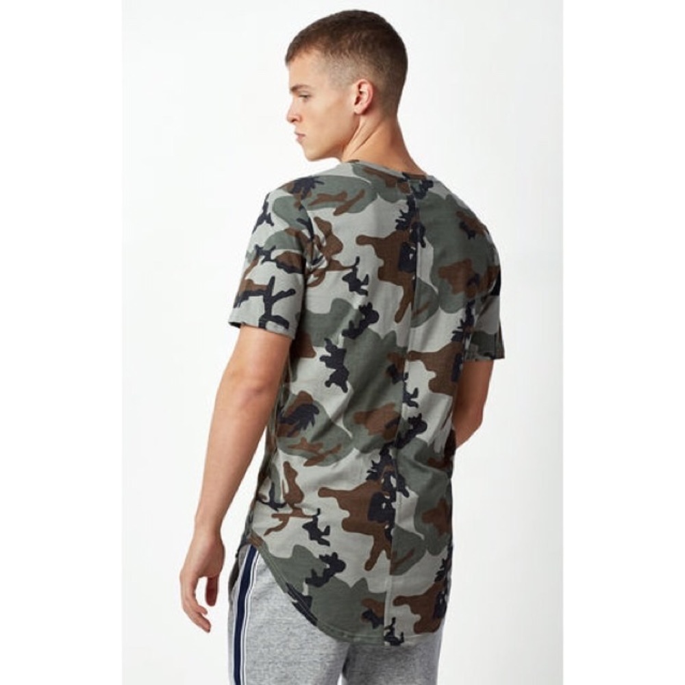 Pacsun Longer Fit Camouflage T-Shirt